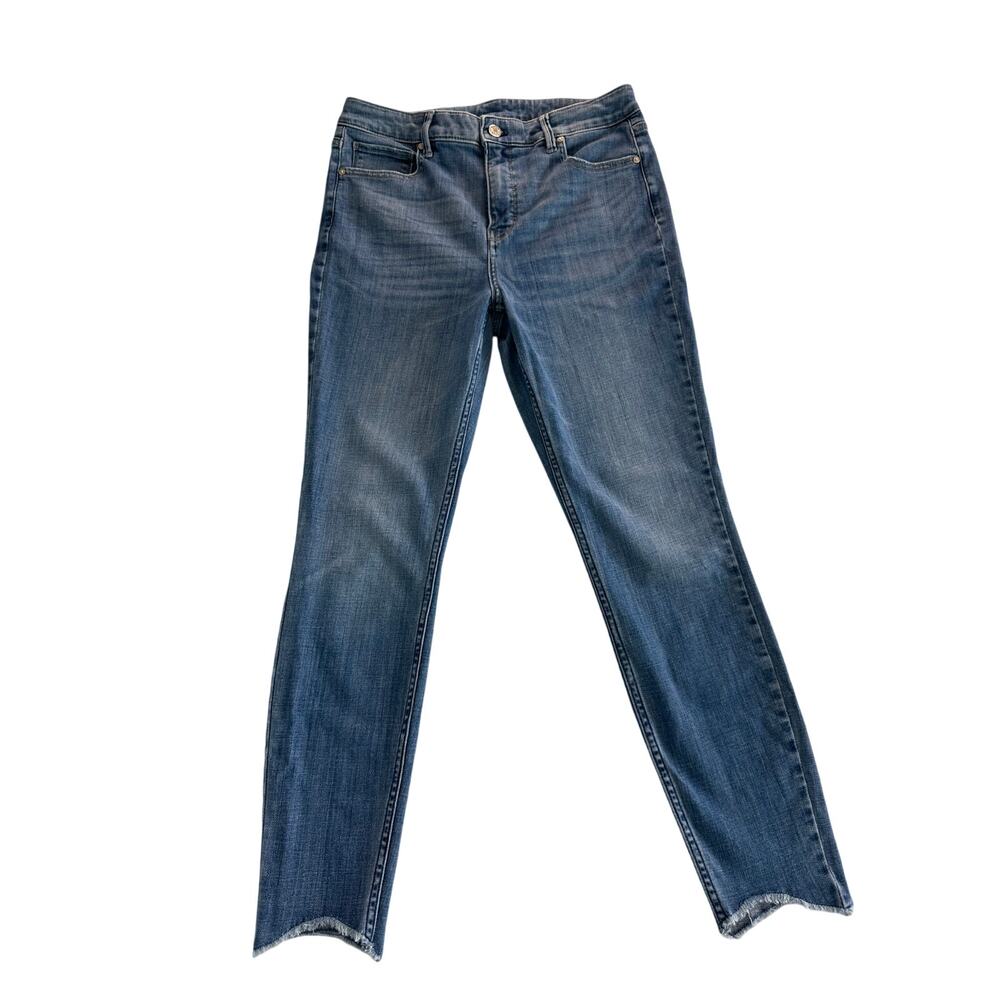 WHBM Extra High Rise Skinny Ankle Extra Soft Women Size 8 Stretch Denim